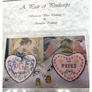 A Pair Of Pinkeeps Victorian Vine Sampler Pinkeep Cross Stitch Pattern